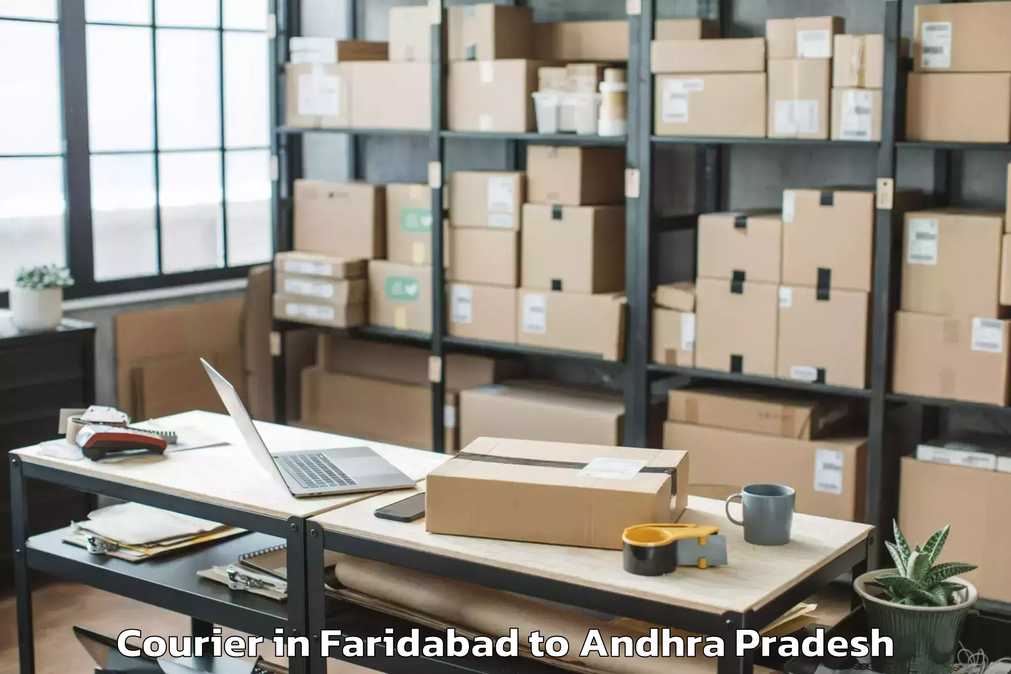 Affordable Faridabad to Raptadu Courier